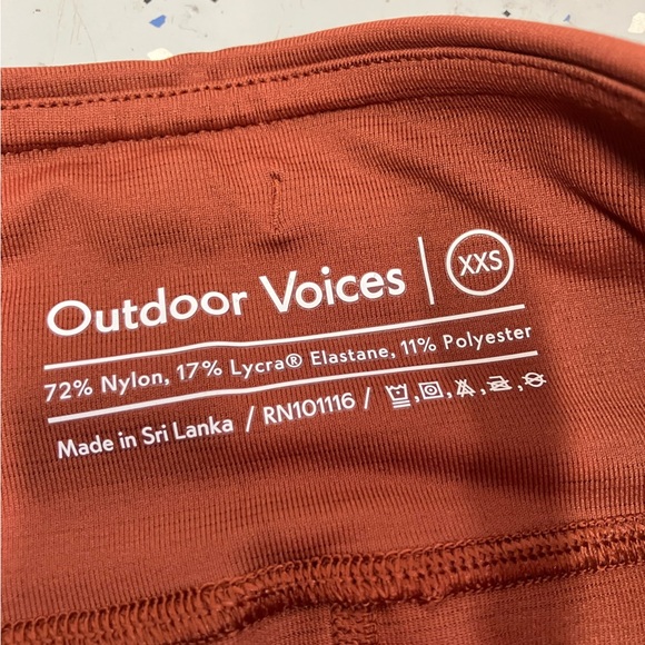 Outdoor Voices Zoom Athletic Shorts Orange Womens XXS NWT - Picture 4 of 12